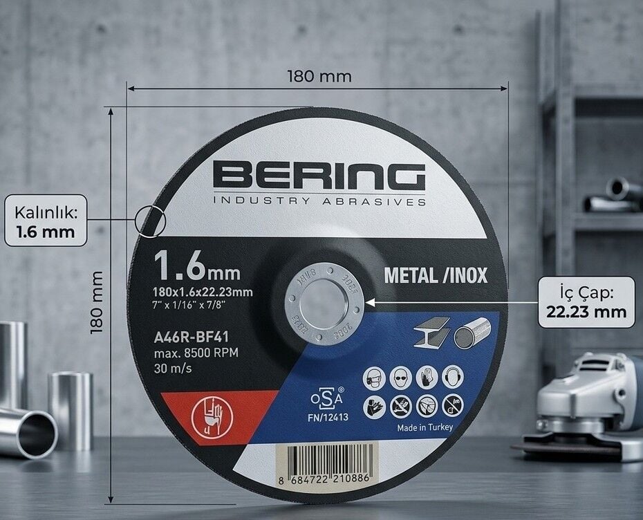 180x1,6x22,23 BERİNG METAL DİSK