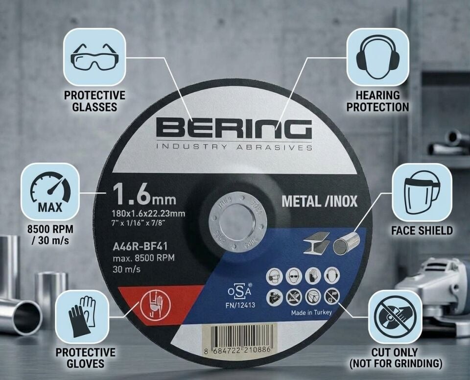 180x1,6x22,23 BERİNG METAL DİSK